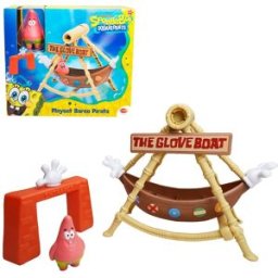 Bizak Playset barco pirata Bob Esponja barco pirata con figuras y accesorios .