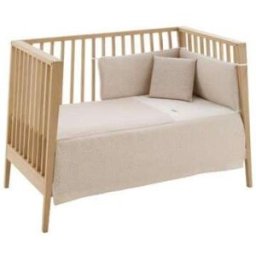 Juego 2 PCS. Colcha I-V. Cuna 60 Rustic Rosa 60x120x3cm Cambrass