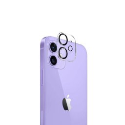 Protector de cámara Crong para iPhone 12, vidrio templado 9H, transparente