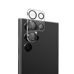 Protector de cámara Crong para Samsung Galaxy S23 Ultra, vidrio templado transparente