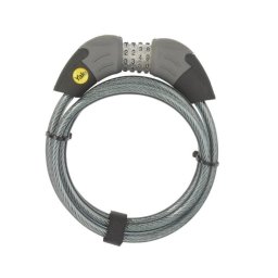 Cable antirrobo Yale YCC1/10/185/1 1,8 m Cerradura con combinación Acero Gris