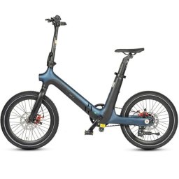 Bicicleta Eléctrica Maxturn Smart30 Motor 250W Batería 36V 9.6Ah 20" Negro Azul