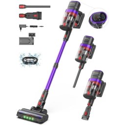 Aspiradora de Mano Teendow V20 Strong 500W 40 kPa 50 min Antienredos Púrpura