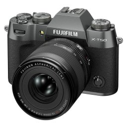 Cámara Mirrorless Fujifilm X-T50 40.2MP 6.2K UHD 16-50mm WiFi Bluetooth Carbón