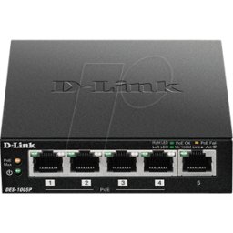 D-LINK DES-1005P - Switch, 5 puertos, Fast Ethernet, PoE