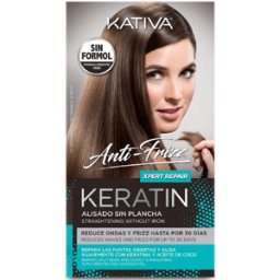 Kativa Alisado de queratina antiencrespamiento sin plancha Xpert Repair 1 un.