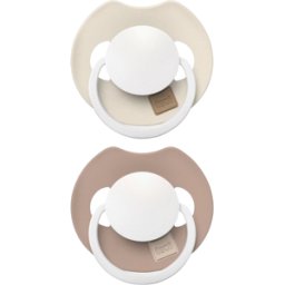 Lovi Chupete dinámico de silicona Prime Glow que brilla en la oscuridad 2 un. Ivory/Blush 6-18 Months