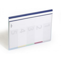 Carpeta clasificadora con fastener durable divisoflex din a4 con 5 separadores e indice lomo color azul