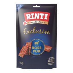 RINTI Singlefleisch Exclusive Snack Bigpack - 3 x 140 g caballo puro - Pack ahorro