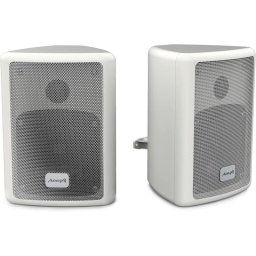Audibax Pícolo PR-41W Pareja de Altavoces Estantería HiFi y Sonorización con Soporte de Pared 75W Blancos