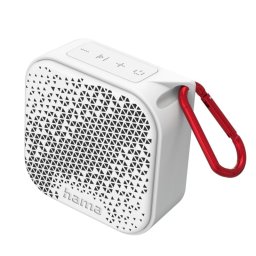 Altavoces Hama Pocket 3.0 Ultracompactos Inalámbricos 3,5W Bluetooth IP67 Blanco con manos libres y mosquetón