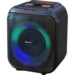 Altavoces Denver portátil estéreo inalámbricos 40W Bluetooth LED y microSD