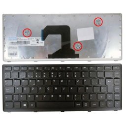 Teclado para portátil Lenovo U410 Negro con marco negro