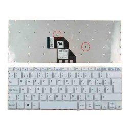 Teclado Portátil Sony Vaio SVF 14 Blanco Sin Marco