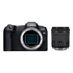 Cámara Mirrorless Canon EOS R8 24.2MP 4K Full-Frame WiFi BT + Objetivo RF 24-105mm F4-7.1 IS STM