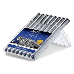 Rotulador Staedtler 308 Negro Tinta a Base de Pigmentos
