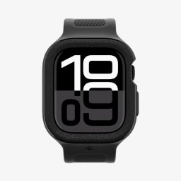 Funda Spigen Vault Pro + Correa para Apple Watch 10 42mm Negro Acero Inoxidable
