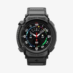 Funda Spigen Rugged Armor Pro + Correa para Samsung Watch 8 Classic 46mm Negro