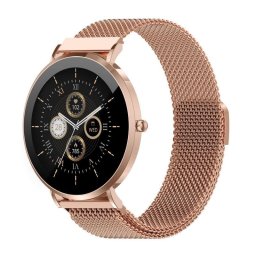 Denver SWC-394RG Bluetooth 43mm AMOLED Oro rosa Tensiómetro IP68 Pulsómetro SpO2