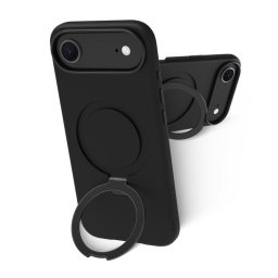 Funda para móvil Dbramante1928 Roskilde MS Kick ICON Cover Negra con soporte para iPhone 17 Air