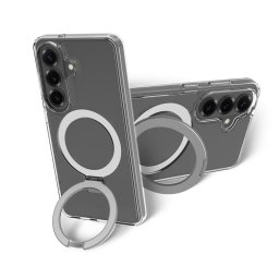 Funda para móvil Dbramante1928 Iceland Ultra D3O MAG Kick Cover plástico transparente con soporte para Galaxy S26