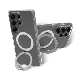 Funda para móvil Dbramante1928 Iceland Ultra D3O MAG Kick Cover plástico transparente con soporte para Galaxy S26 Ultra