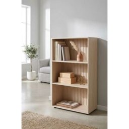 RegalosMiguel Estanteria Madera Rectangular 3 Niveles Vast