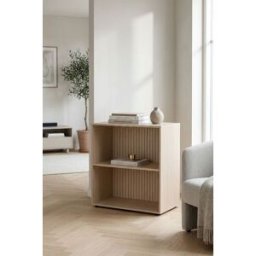 RegalosMiguel Estanteria Madera Rectangular 2 Niveles Vast