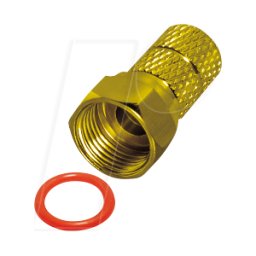 MAXTRACK MATR FFZL1DGL - Twist-on F-plug, para cable de antena de Ø 6,6 mm