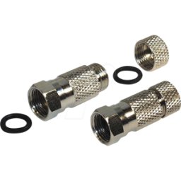 MAXTRACK MATR FF1WPL - Twist-on F-plug, para cable de antena de Ø 6,6 mm