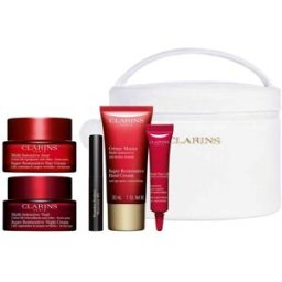 Clarins Crema de noche súper reparadora Todo tipo de pielSr Night 50 ml Sr Day 50 ml Crema de manos 30 ml Total Eye Lift 7 ml Máscara de pestañas 3 ml