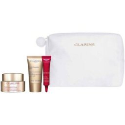 Clarins Nutri-Lumière Jour Crema de Día Nutritiva Y RevitalizanteNutri-Lumière Día 50 ml Noche 15 ml Total Eye Lift 7 ml Double Serum, sobre