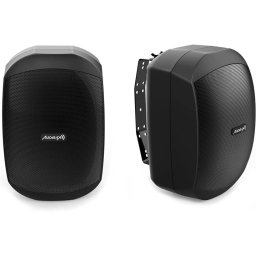 Audibax Ovo 4 Pareja de Altavoces Pasivos con Soporte de Pared 100V/8 Ohm IP65 4" Negros