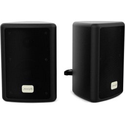 Audibax Pícolo PR-41 Pareja de Altavoces Estantería HiFi y Sonorización con Soporte de Pared 75W Negros