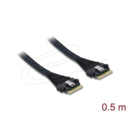 Cable SAS DeLOCK 82303 0,5 m Slim SAS SFF-8654 8i a Slim SAS SFF-8654 8i