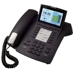 Teléfono analógico AGFEO ST 45 1000 entradas Identificador de llamadas Negro