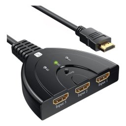 Conmutador de Vídeo Techly IDATA HDMI-3F8K HDMI 2.1 8K USB-C