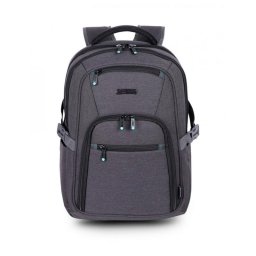 Mochila Urban Factory HTE14UF Unisex 14" Negra/Gris 70% Material Reciclado