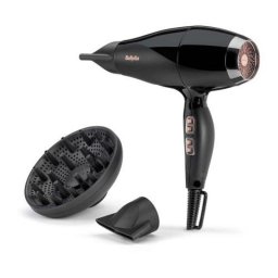 Secador de Pelo Iónico BaByliss 2300W 3 Temperaturas 2 Velocidades con Difusor y Concentrador Negro