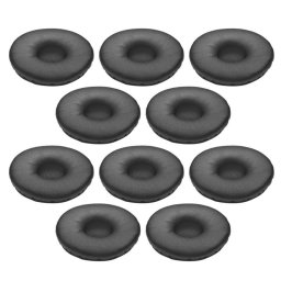 Auriculares Jabra Biz 2400 II almohadillas de cuero sintético tamaño L negras 10 piezas