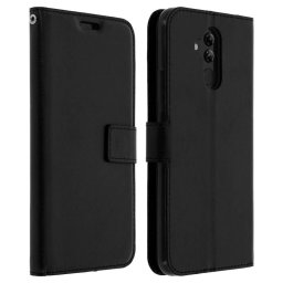 Avizar Funda Cartera Vintage Negra para Huawei Mate 20 Lite