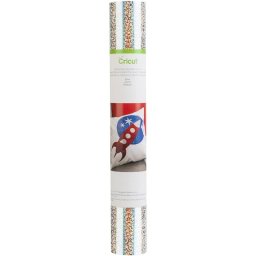 Cricut Holographic Sparkle Iron-On Vinilo Textil Termoadhesivo 30.5 x 61 cm Plata