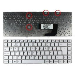 Teclado para portátil Sony Vaio VGN-NW Series Blanco