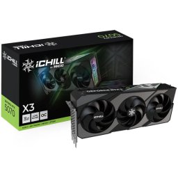 Tarjeta Gráfica Inno3D GeForce RTX 5070 iChill X3 12GB GDDR7 Reflex 2 RTX AI DLSS4