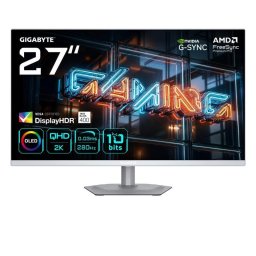 Monitor GIGABYTE MO27Q2A ICE 27" QHD 280Hz QD-OLED FreeSync G-SYNC HDR400 Ajuste altura