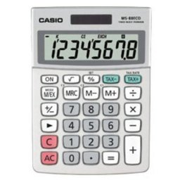 Calculadora de Escritorio Casio MS-88ECO 8 Dígitos