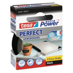 Cinta Adhesiva Tesa 56341-00027 19 mm Negro 2,75 m