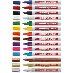 Rotuladores para colorear Edding 750 Naranja Blanco 10 piezas
