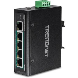 Switch Industrial TRENDnet TI-PG50 5 Puertos Gigabit PoE+ DIN-Rail