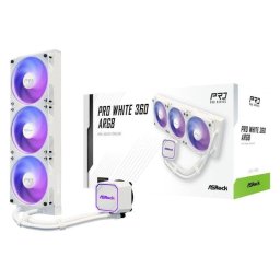 Refrigeración Líquida AsRock Pro White 360 ARGB 360mm 3 Ventiladores ARGB Blanco